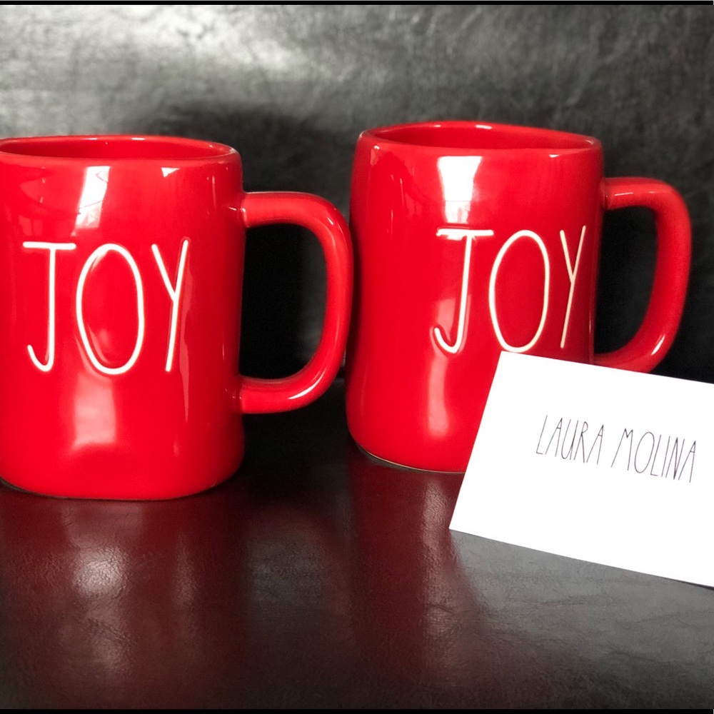 Rae Dunn Red “Joy” Mug